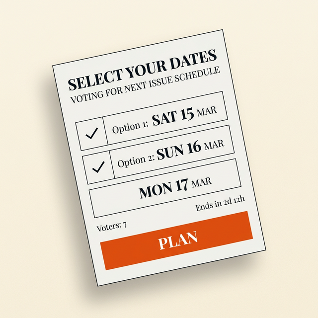 Picnic plan screen